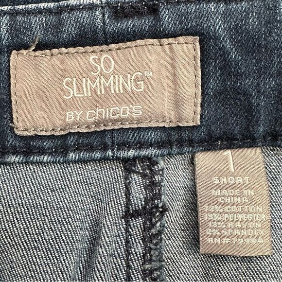 Chico’s So Slimming Blue Denim Ankle Jeans - Picture 10 of 13
